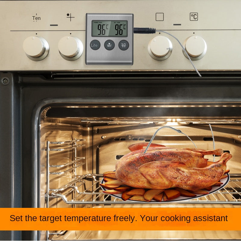 Smart Wireless BBQ Oven Thermometer Probe Timer