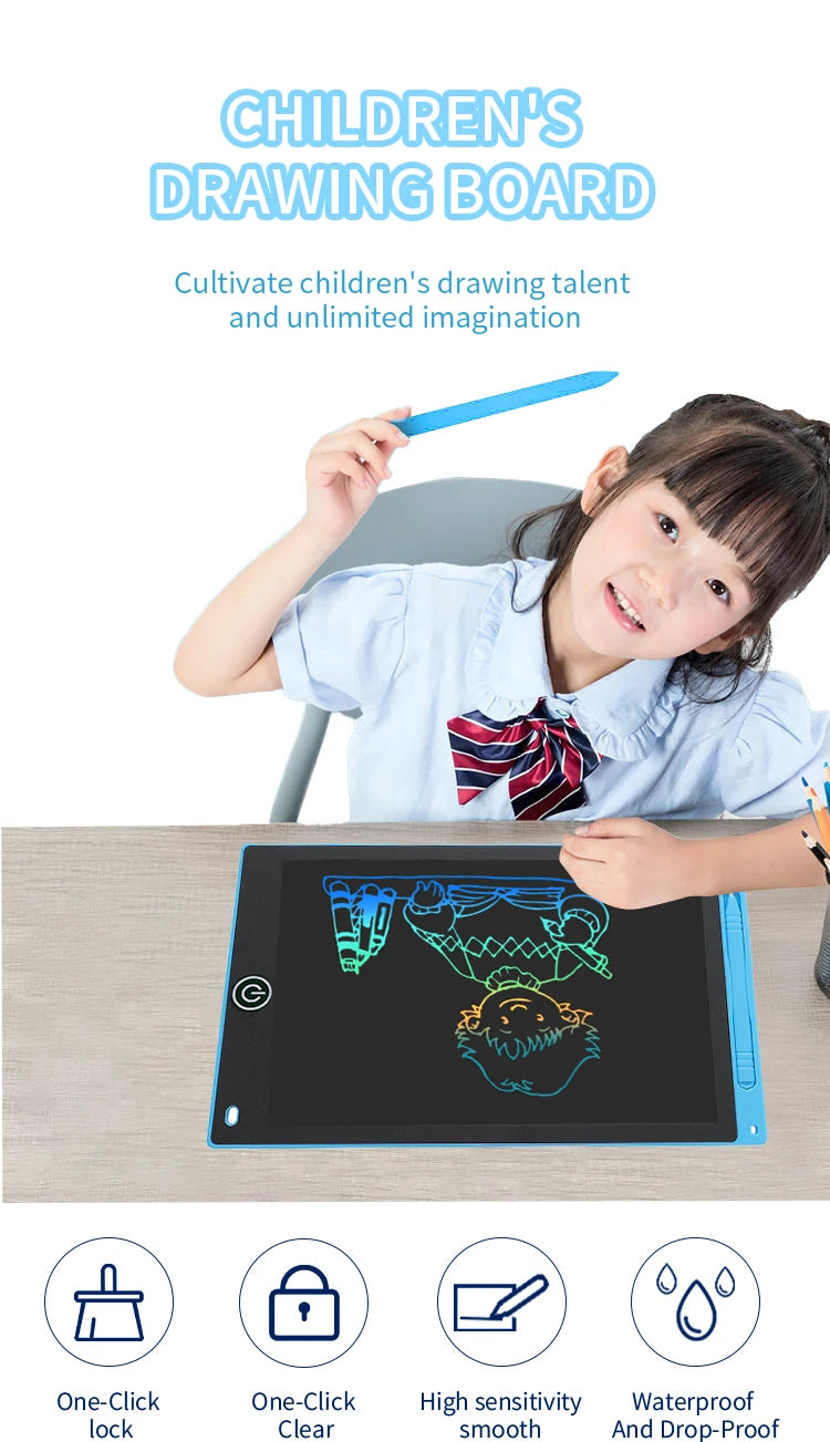 Rechargeable LCD Drawing Tablet for Kids – Creative Fun