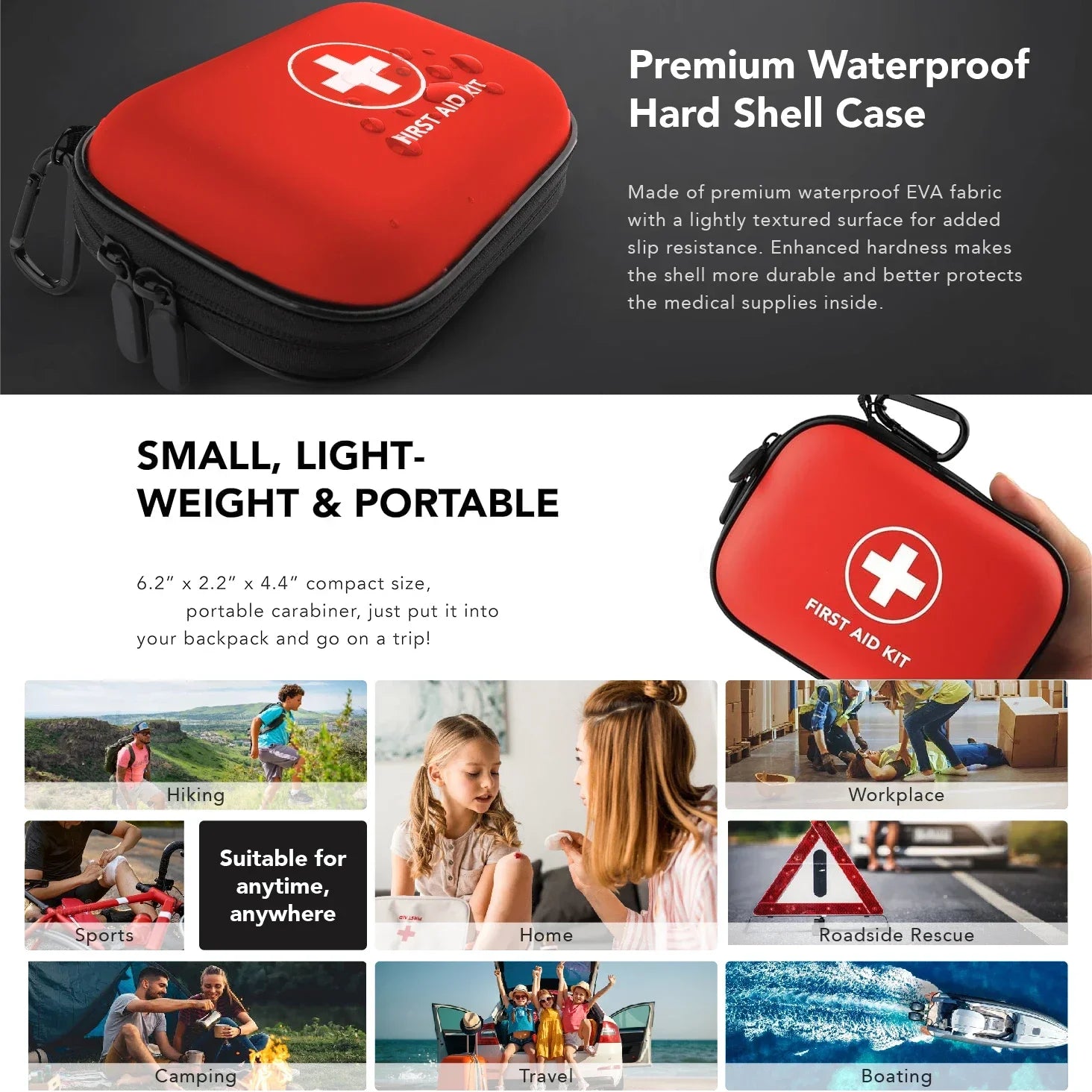 Small Waterproof First Aid Medical Storage Travel Bag