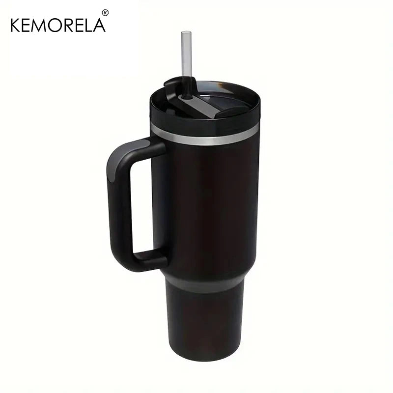 Fantastic 30/40oz Stainless Steel Tumbler with Handle, Lid & Straw