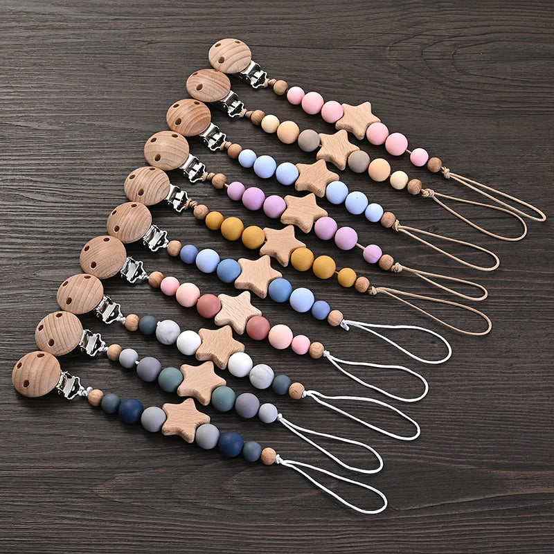 StarryWood Baby Pacifier Clip