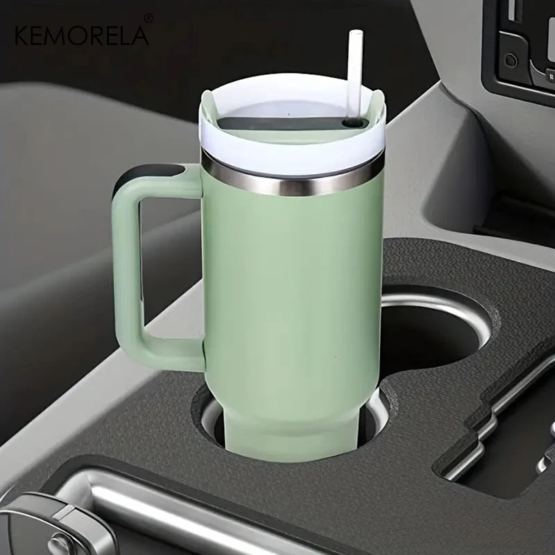 Fantastic 30/40oz Stainless Steel Tumbler with Handle, Lid & Straw