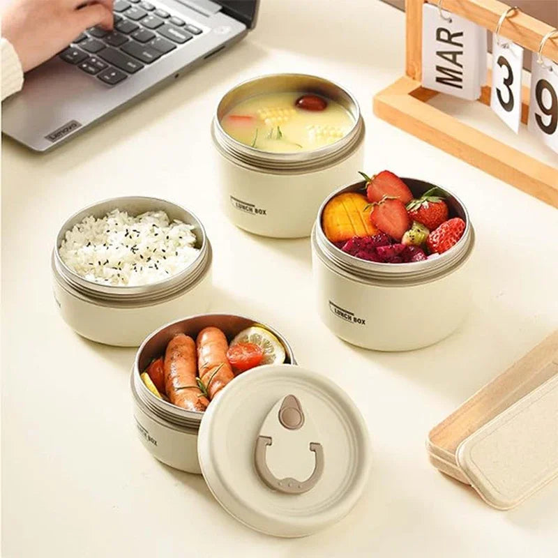 Portable Insulated Stackable Thermal Lunch Box Set