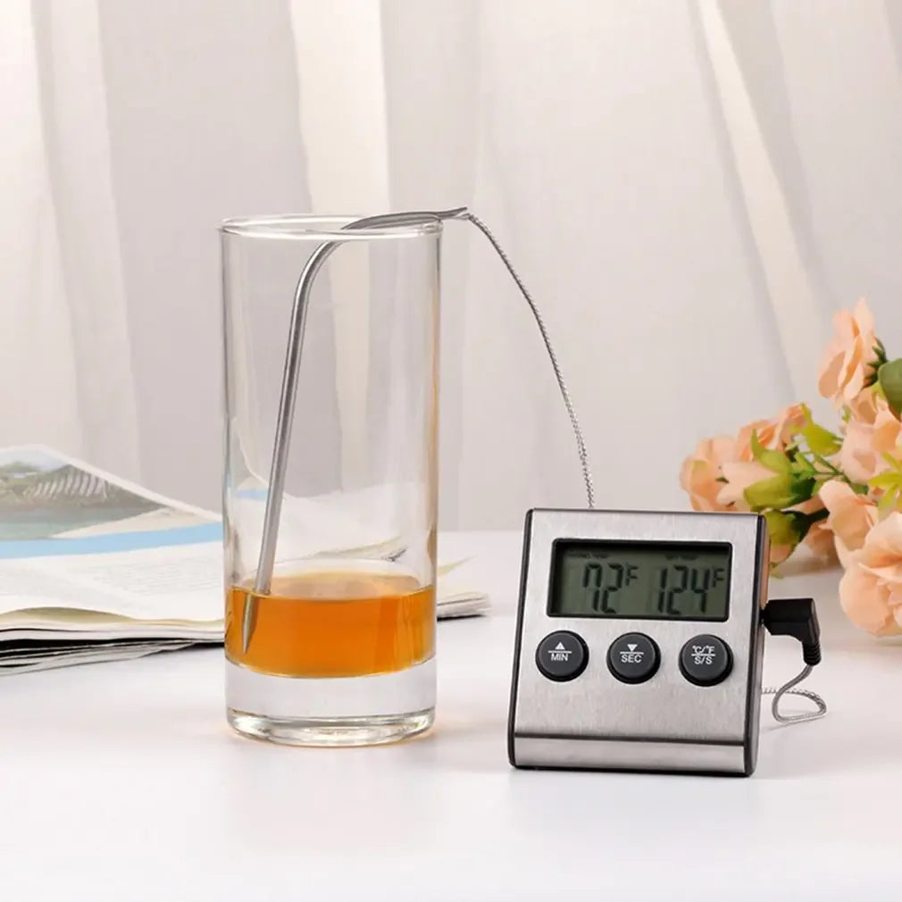 Smart Wireless BBQ Oven Thermometer Probe Timer