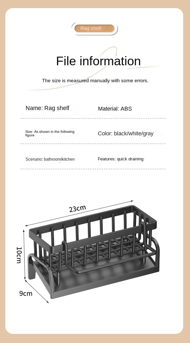 Multi-Purpose Sink Rack – Drain, Store, Organize Easily