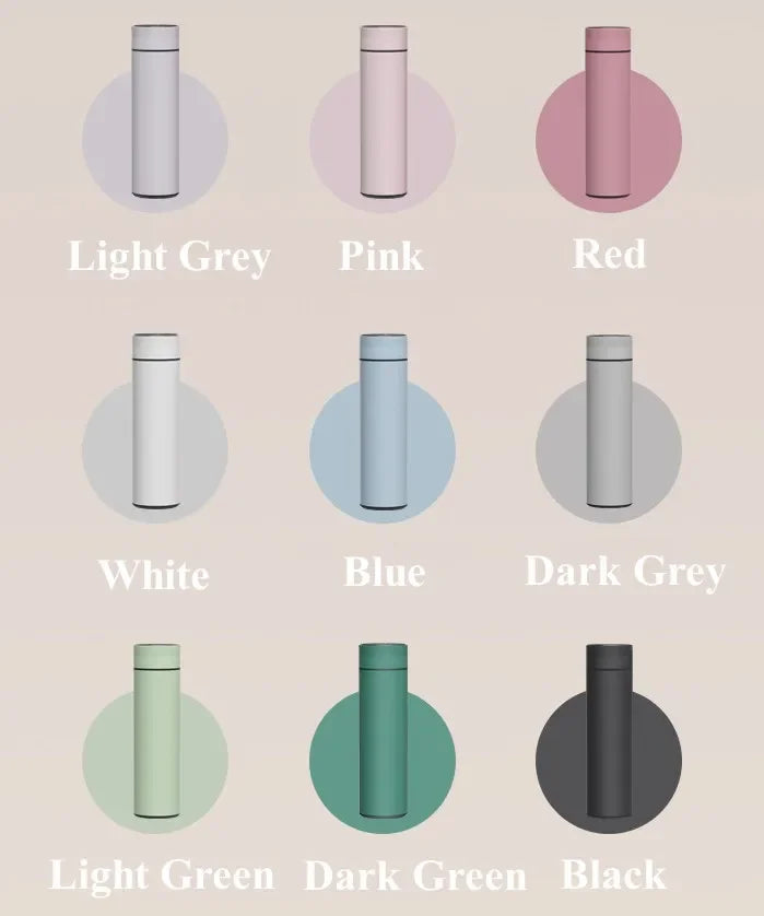 Sleek 500ML Smart Temperature Display Insulated Thermos Bottle