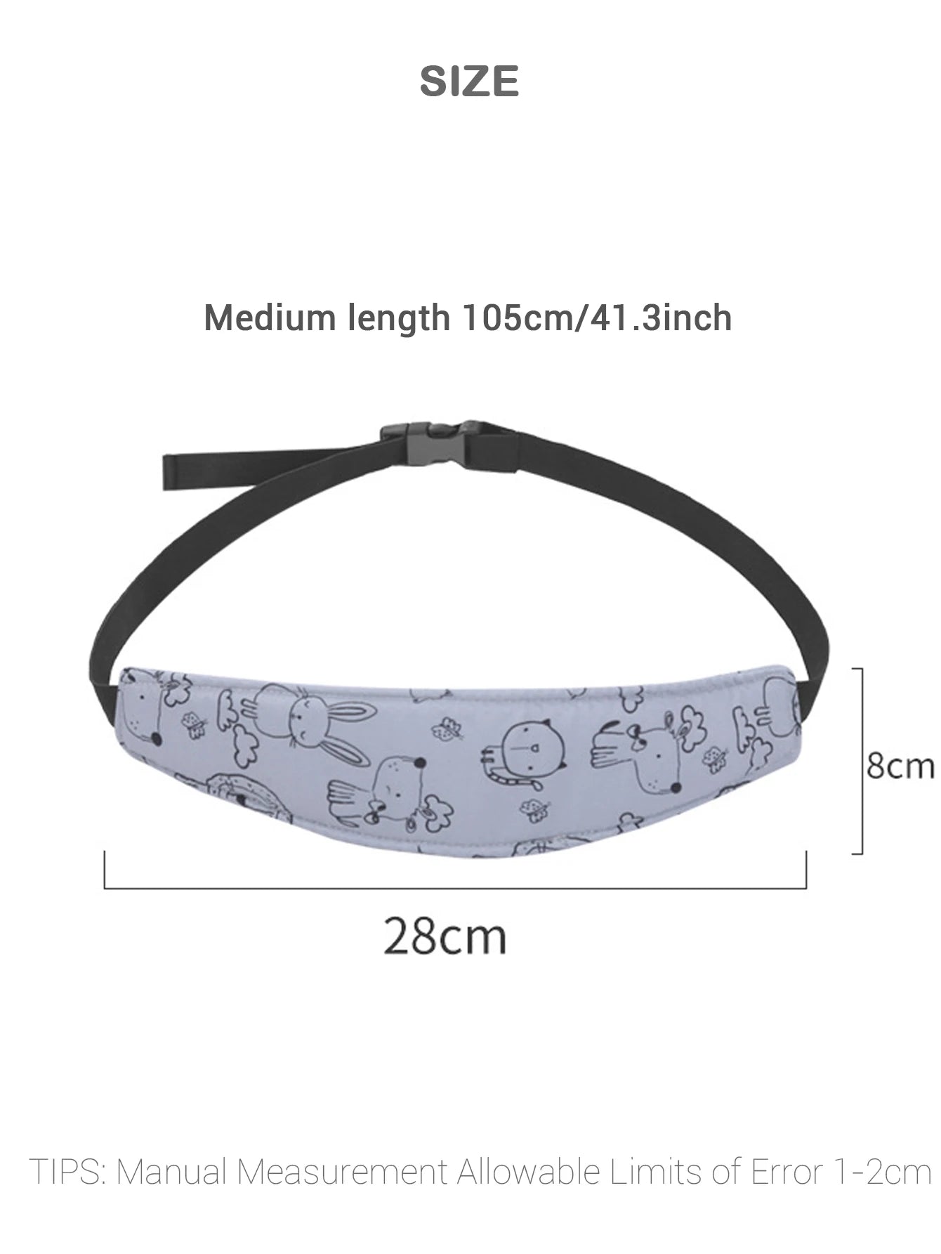 Adjustable Baby Car Seat Head Support Pillow
