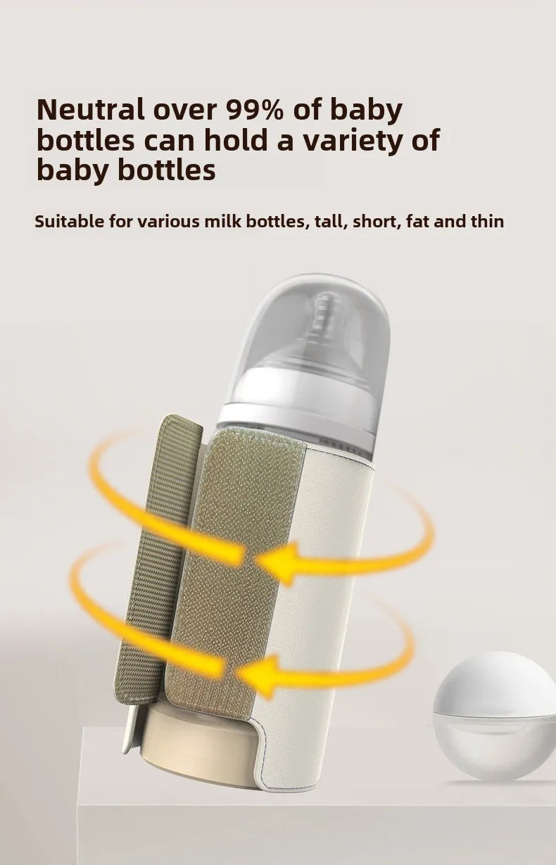 SmartWarm Rechargeable USB Baby Bottle Warmer – Adjustable Temperature Display