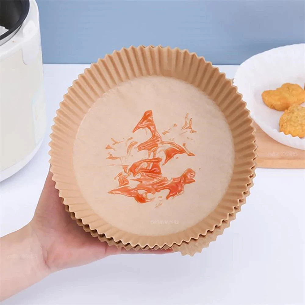 Non-Stick Air Fryer Paper Liners – 50/100 Pack