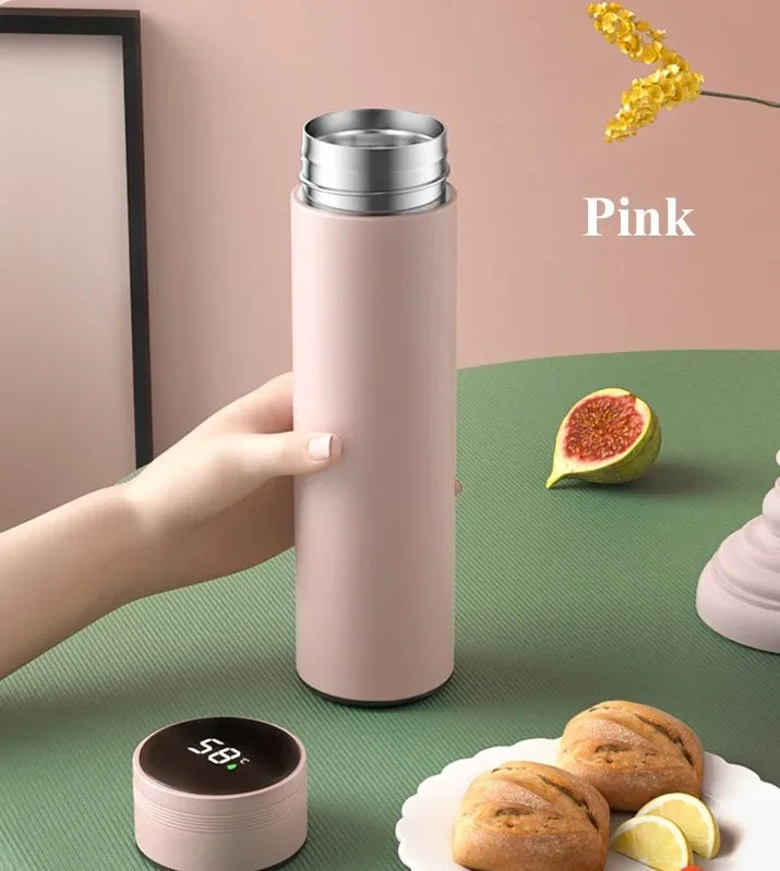 Sleek 500ML Smart Temperature Display Insulated Thermos Bottle