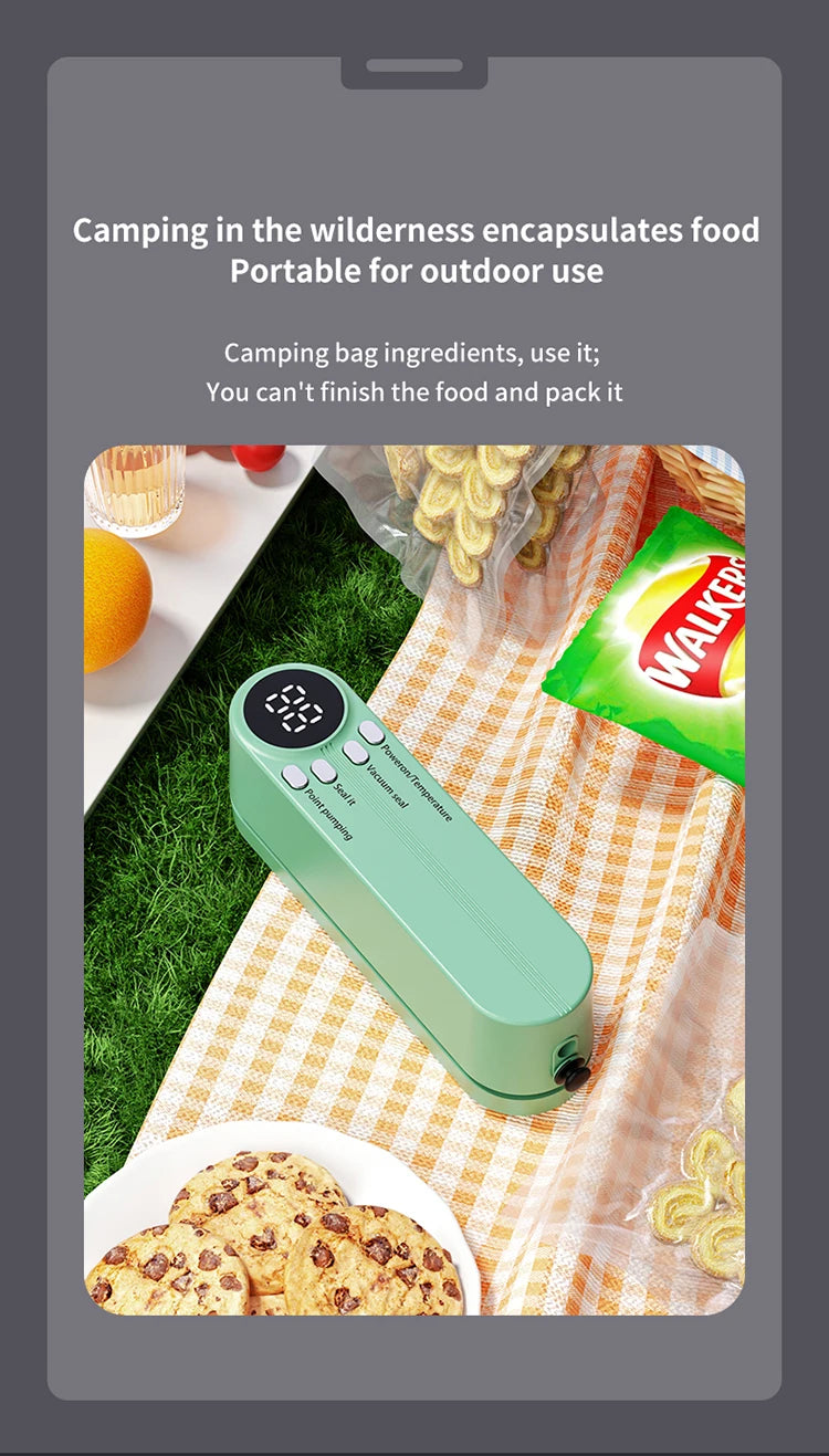 Portable USB Rechargeable Mini Vacuum Sealer with Bags