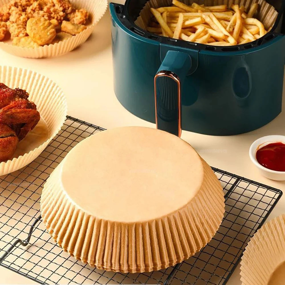 Non-Stick Air Fryer Paper Liners – 50/100 Pack