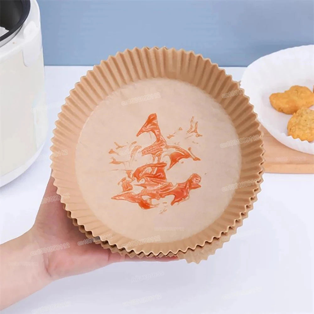 Non-Stick Air Fryer Paper Liners – 50/100 Pack