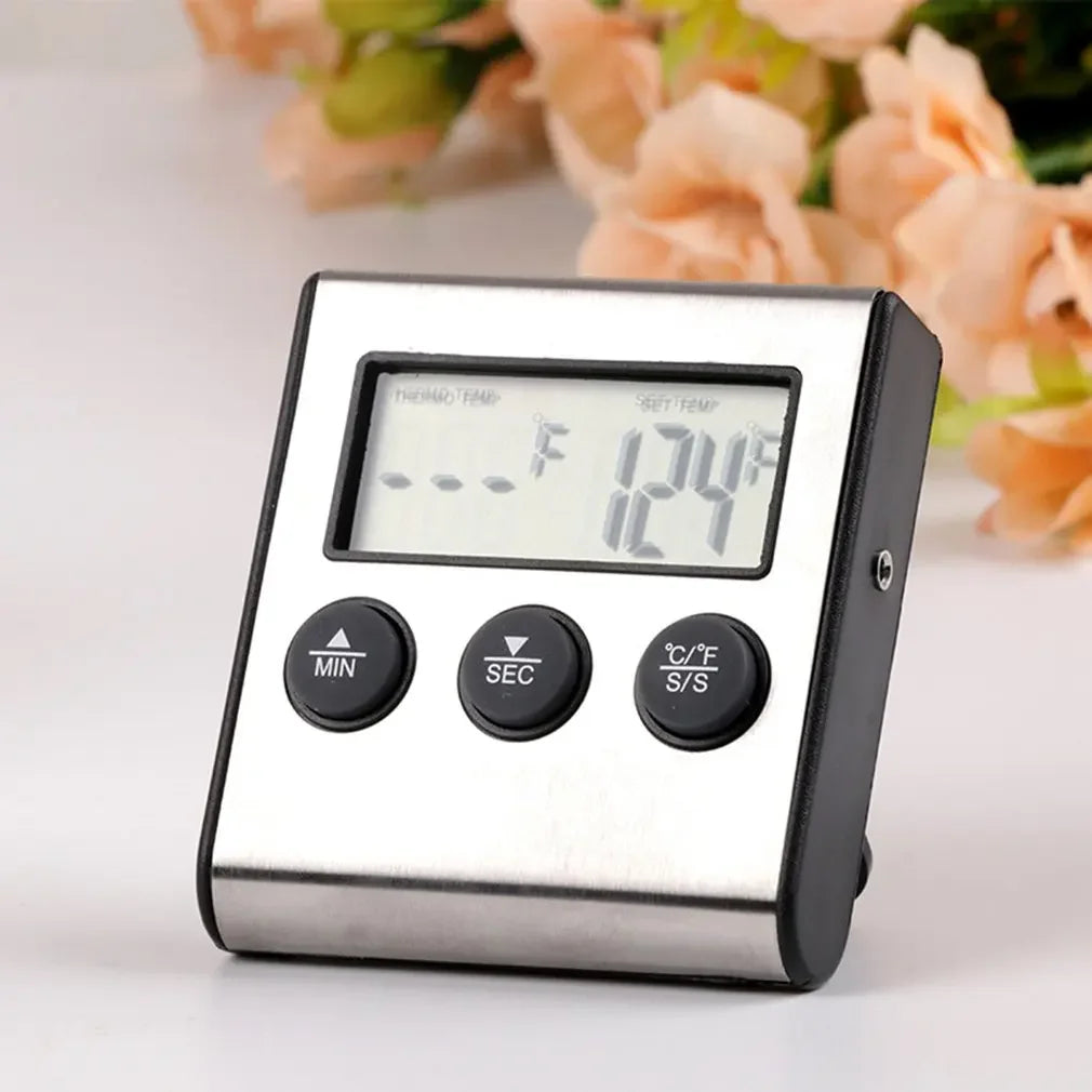 Smart Wireless BBQ Oven Thermometer Probe Timer