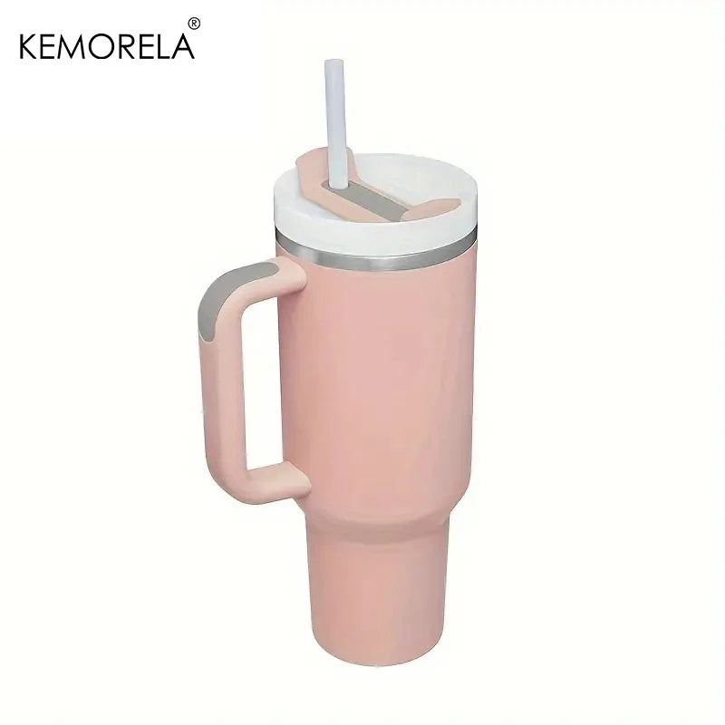 Fantastic 30/40oz Stainless Steel Tumbler with Handle, Lid & Straw