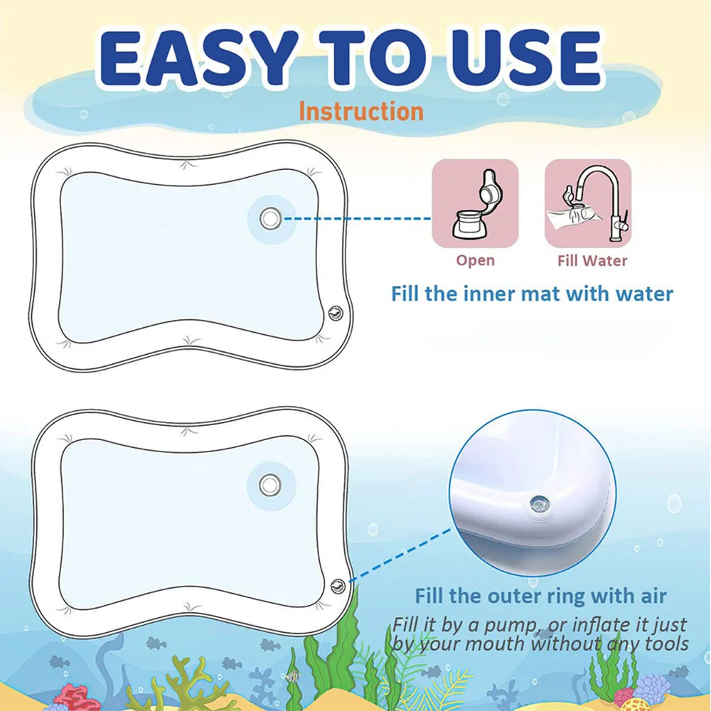 Inflatable Baby Water Play Mat