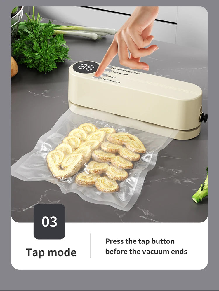 Portable USB Rechargeable Mini Vacuum Sealer with Bags