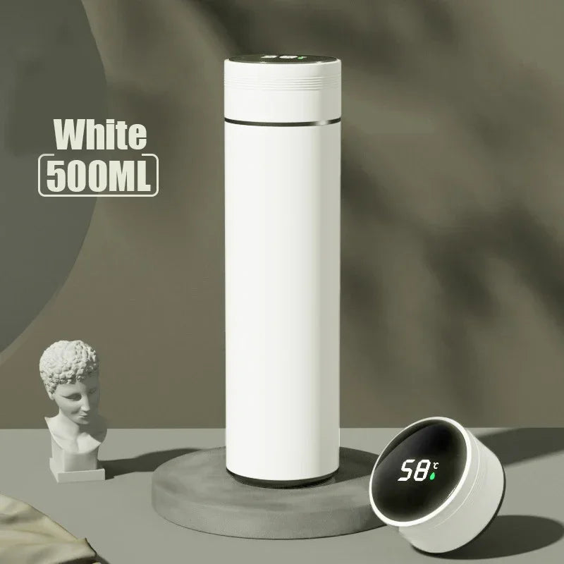 Sleek 500ML Smart Temperature Display Insulated Thermos Bottle