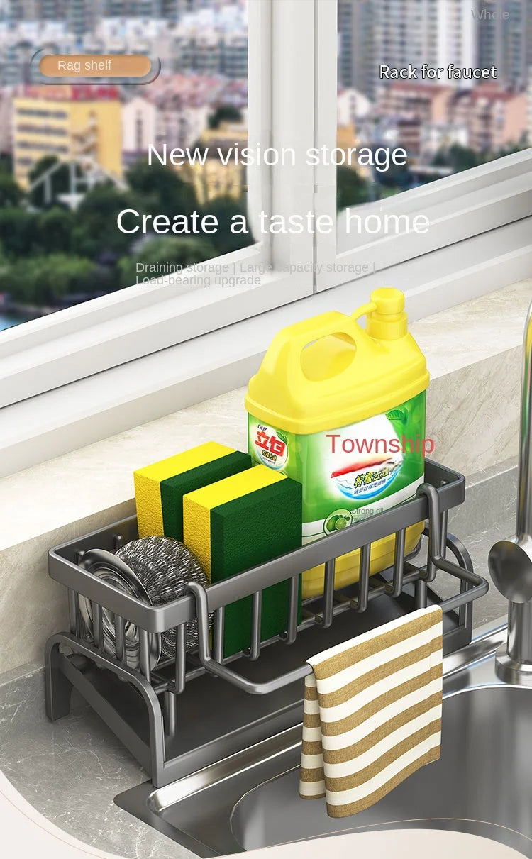 Multi-Purpose Sink Rack – Drain, Store, Organize Easily
