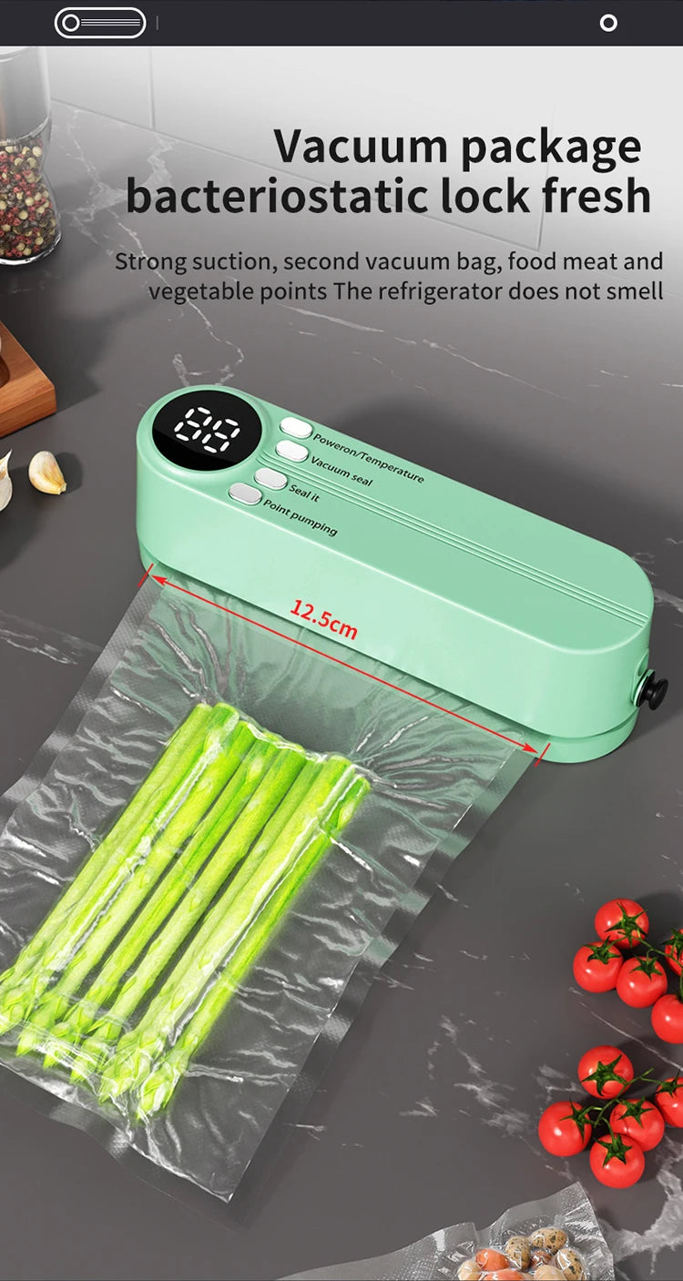Portable USB Rechargeable Mini Vacuum Sealer with Bags