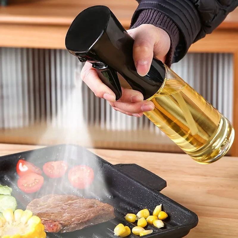 Elegant Oil Spray Dispenser – Refillable Kitchen Mist Bottle